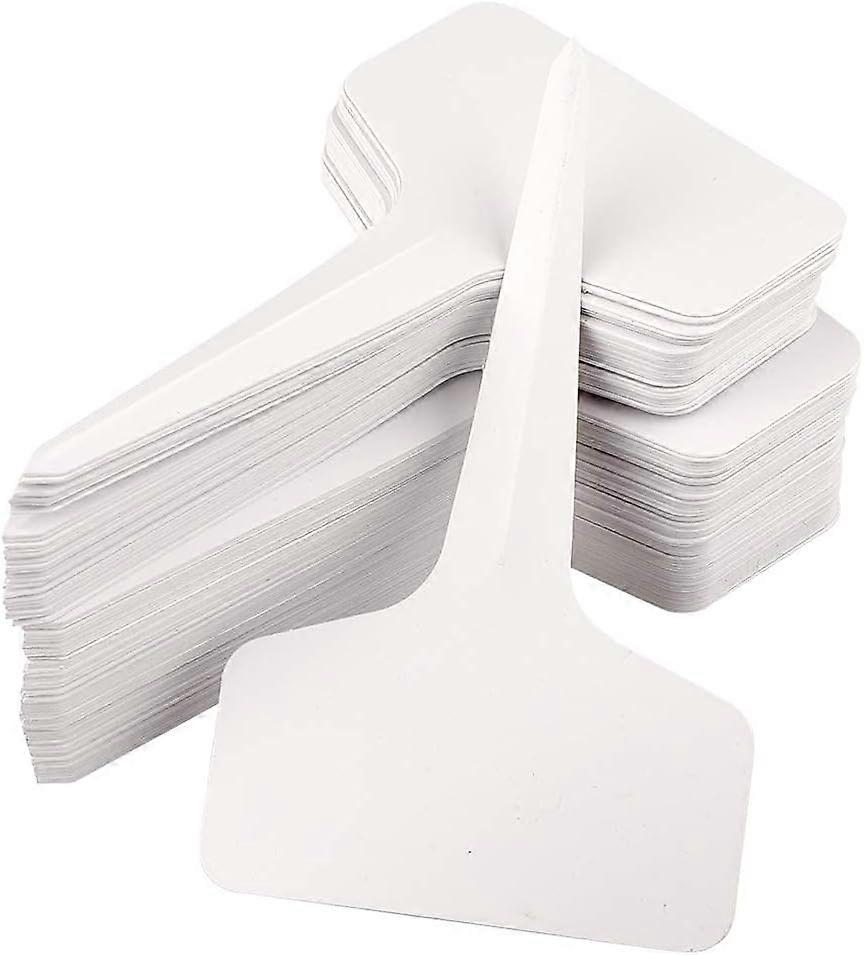 100PCS Plant Markers  Labels Little Tool Gardening Accessories 6cm*10cm (White)