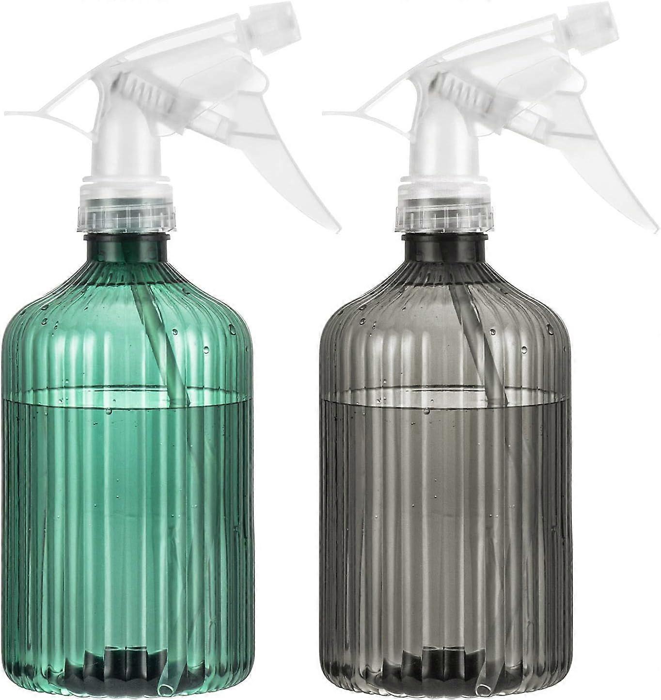 Empty Plastic Spray Bottles - 2 Pack - Trigger Sprayer with Jet and Mist Mode for Gardening, Cleaning - 500ml