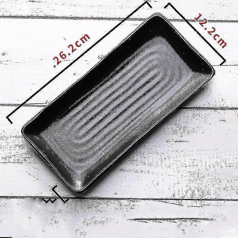 Barbecue Restnt Plate Rectangular Imitat Porcelain Tableware Hot Pot Restnt Side Dish Qy