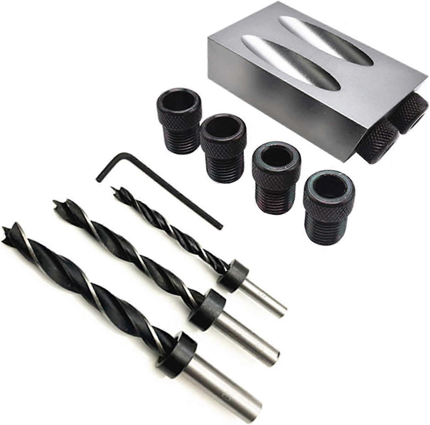 15 Degree Angle Drill Jig For Woodworking  14PCS