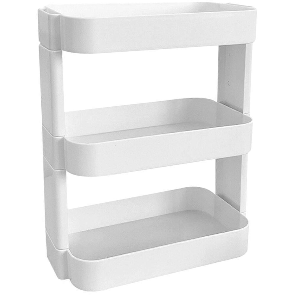 Tabletop Makeup Organizer 3-Layer Multi-function Cosmetics Display Stationery Rack