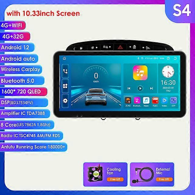 8G+128G Android Car Radio Multimedia Player for Peugeot 408 for Peugeot 308 308SW 2din Android Car Player 2 Din GPS RDS DSP