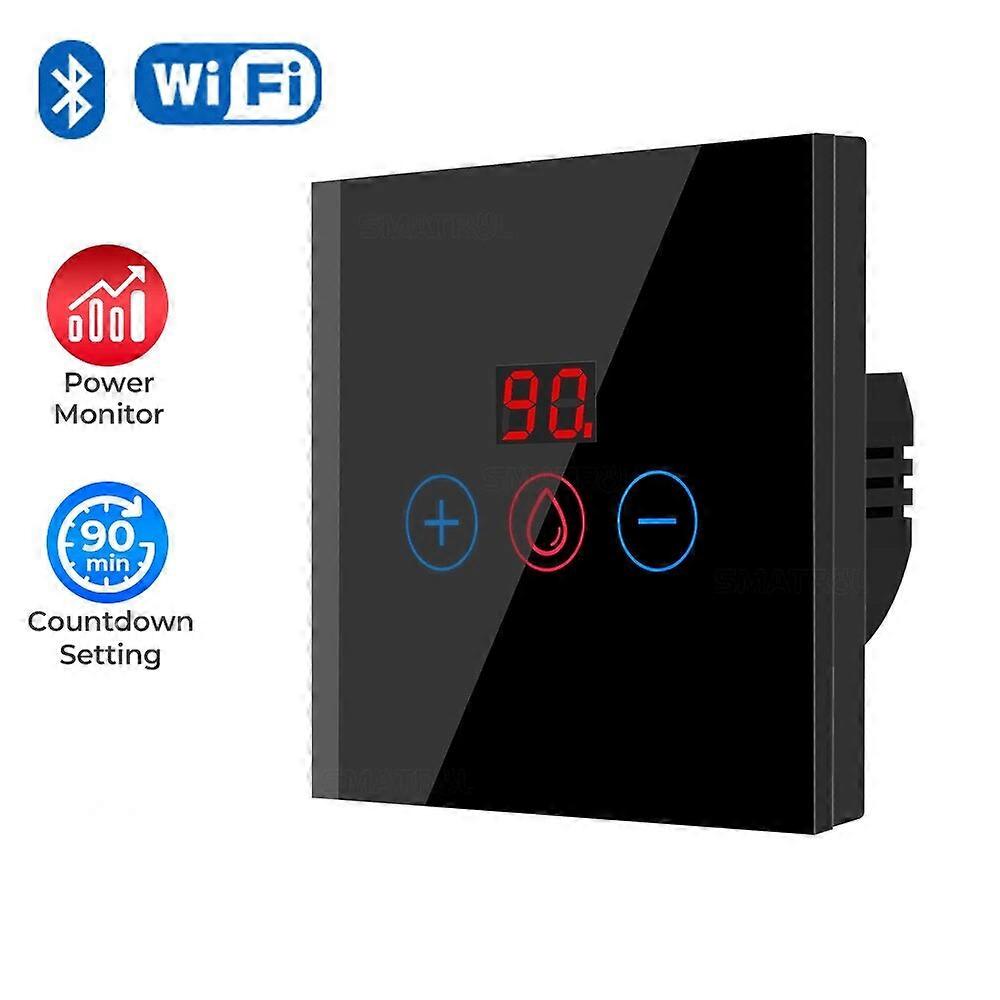 Tuya EU US WiFi Smart Water Heater Boiler Switch With Power Monitor Smart Life Control Switch Works With Alexa Alice Google Home