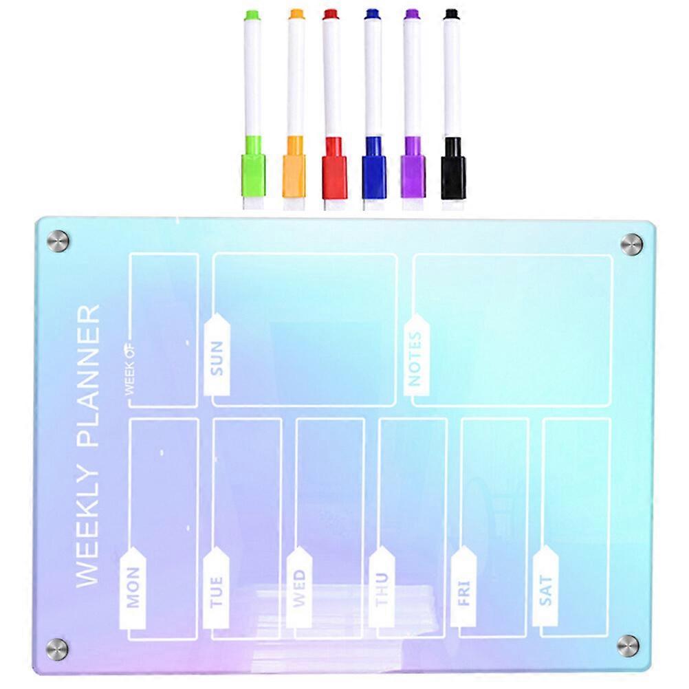 1 Set of Acrylic Dry Erase Board for Desk Tabletop Dry Erase Board Acrylic Board for Table To Do List Pad