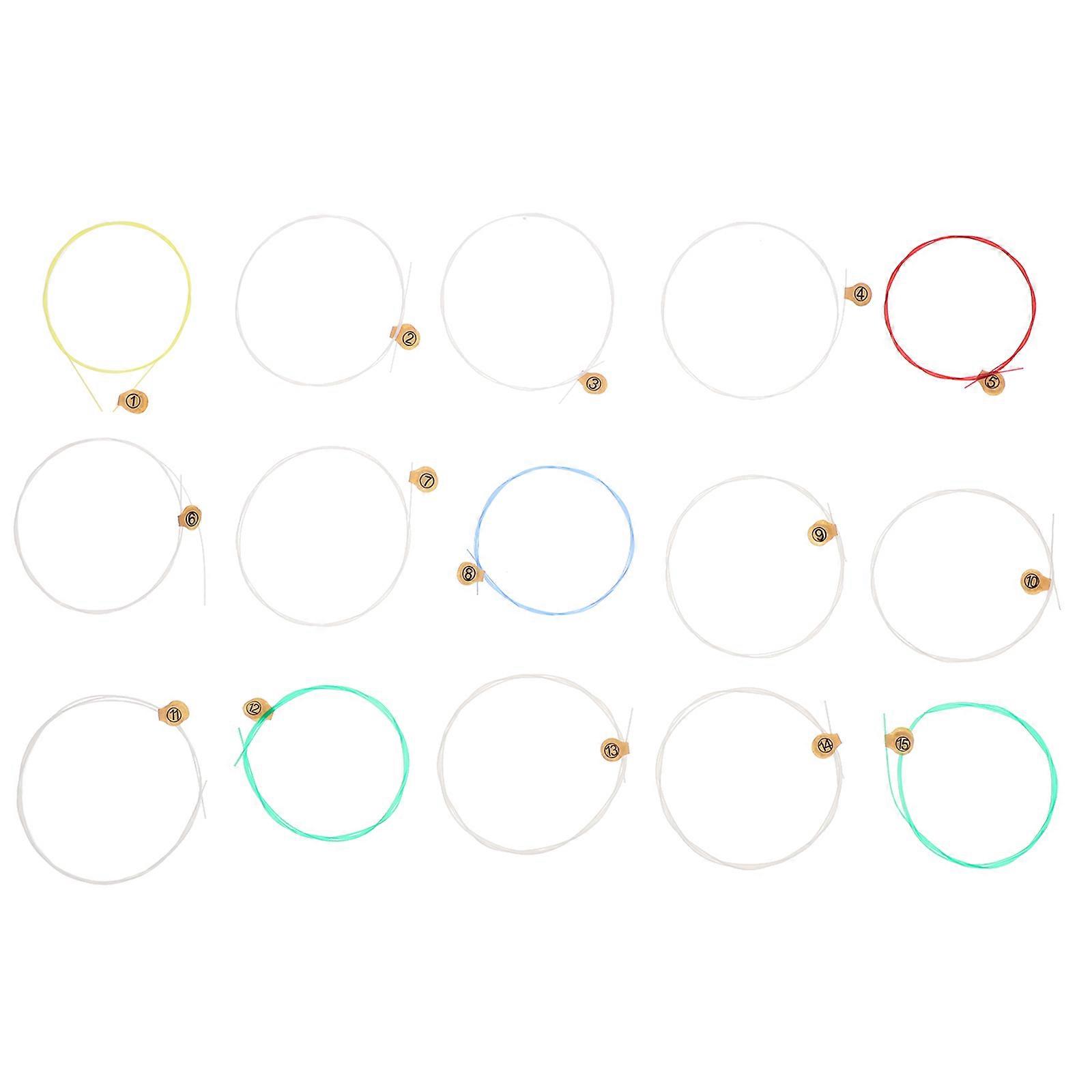 15pcs Harp String Lyre Harp Strings Instrument Strings Musical Instrument Accessories