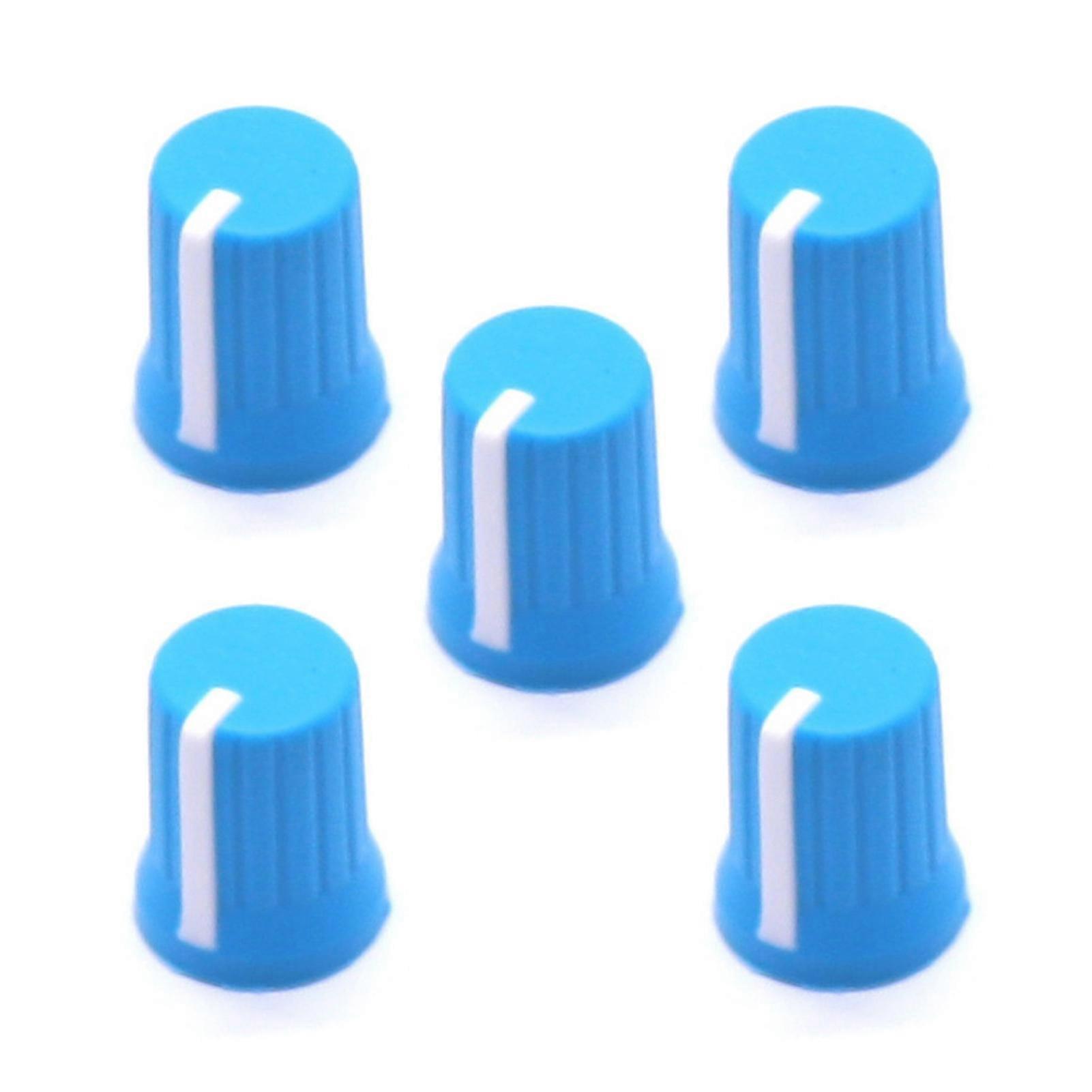 5Pcs Universal EQ Rotary Potentiometer Fader Knobs