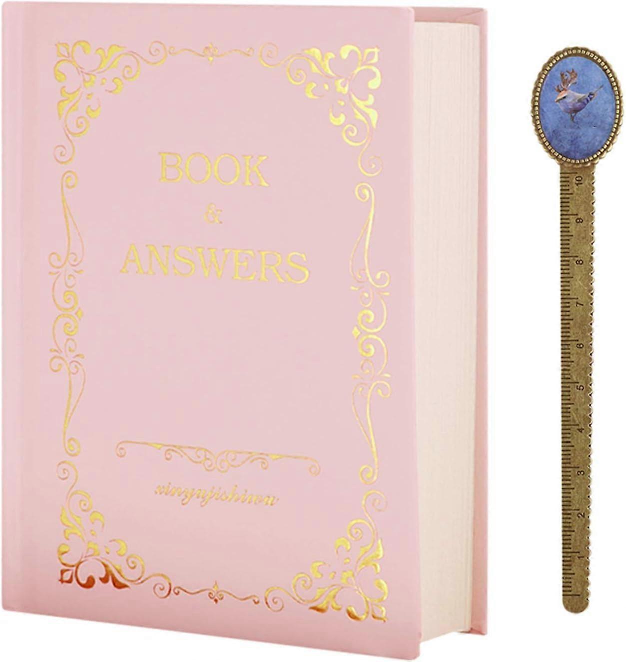 Hardcover Notebook A6 Diaries Girl Journal Scrapbook Magical Answer Question Notepad Travel Writing 208 Page Lined Paper Portable Personalized Record 