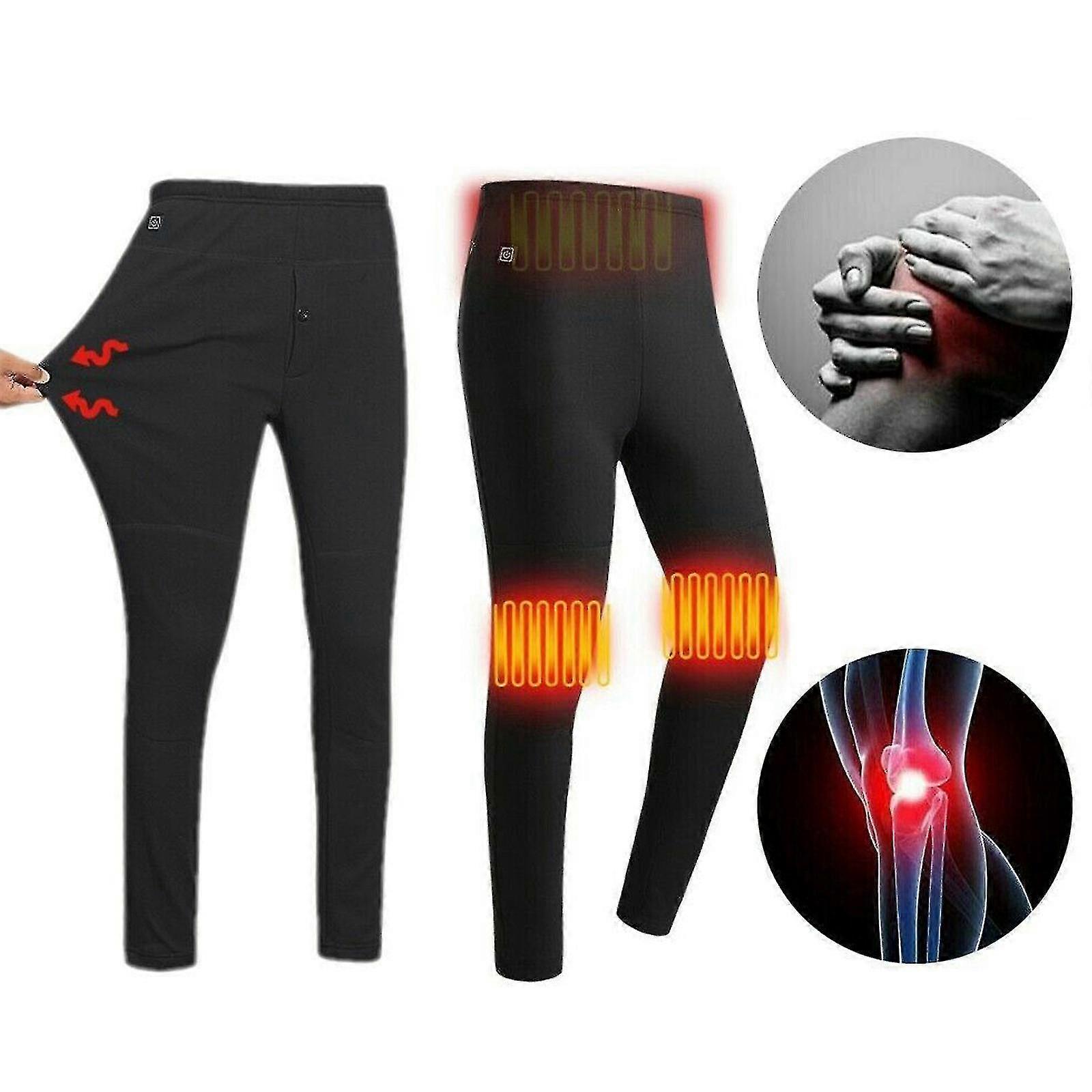 Electric Usb Heated Warm Pants Winter Warmer Heating Elastic Trousers Men