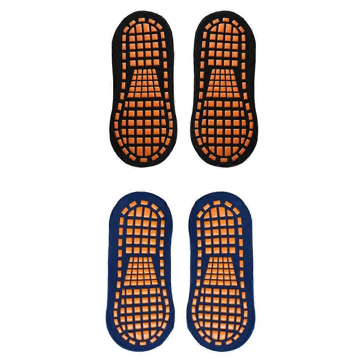 Non-slip floor socks Black and Navy