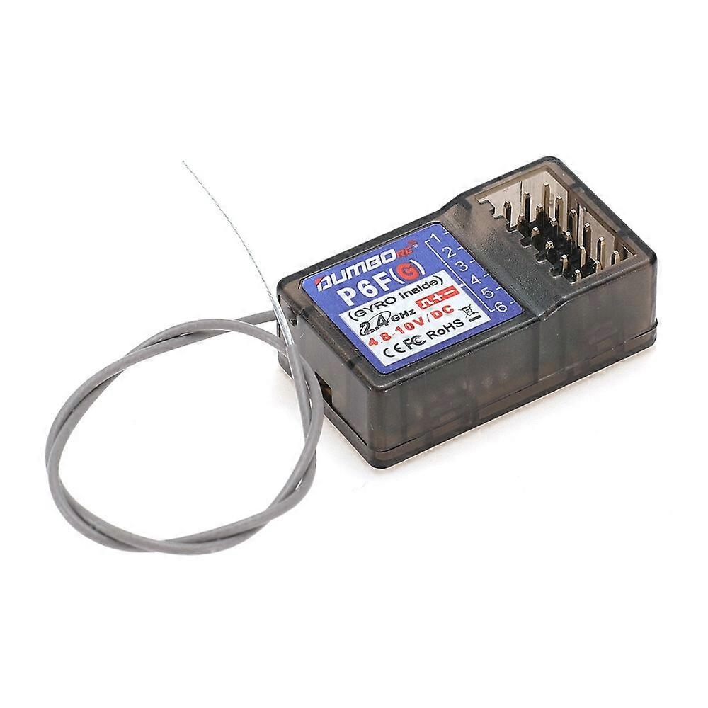 DUMBORC X6F/P6F 2.4GHz 6CH RC Receiver without Gyro Function Compatible X4 X5 X6 RC Radio Transmitte
