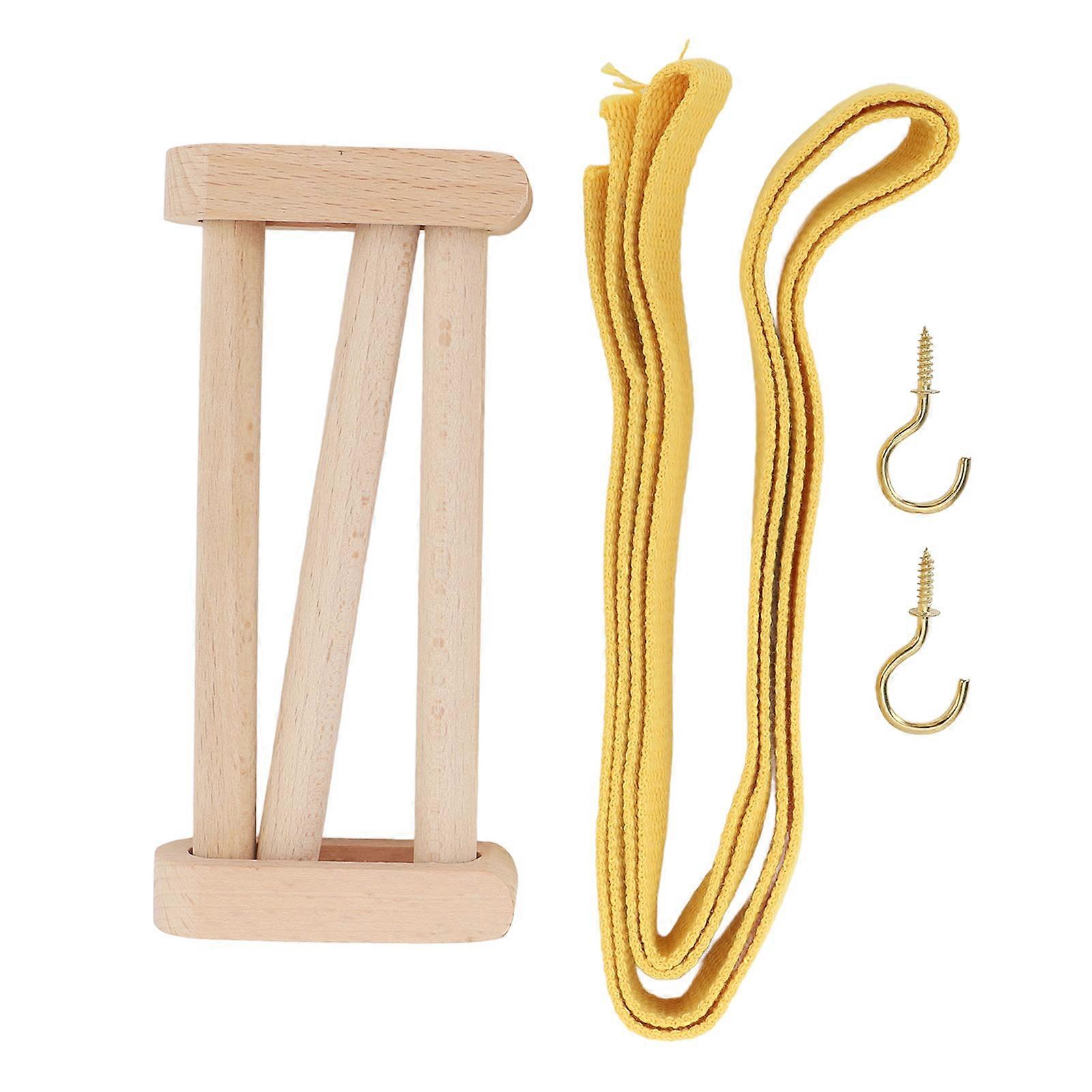 Solid Wood Waist Webbing Retainer: Essential Yarn Storage & Weaving Thread Fixator