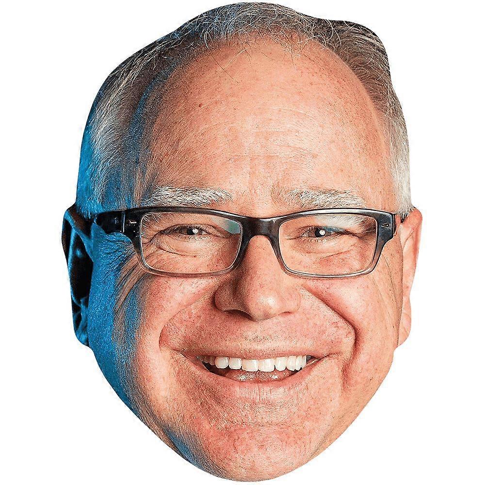Tim Walz (Smile) Big Head. Larger than life mask.