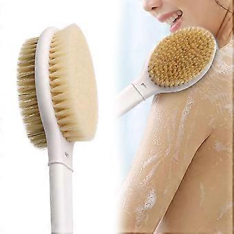 Anti-Slip Dual-Sided Long-Handle Bath Scrubber