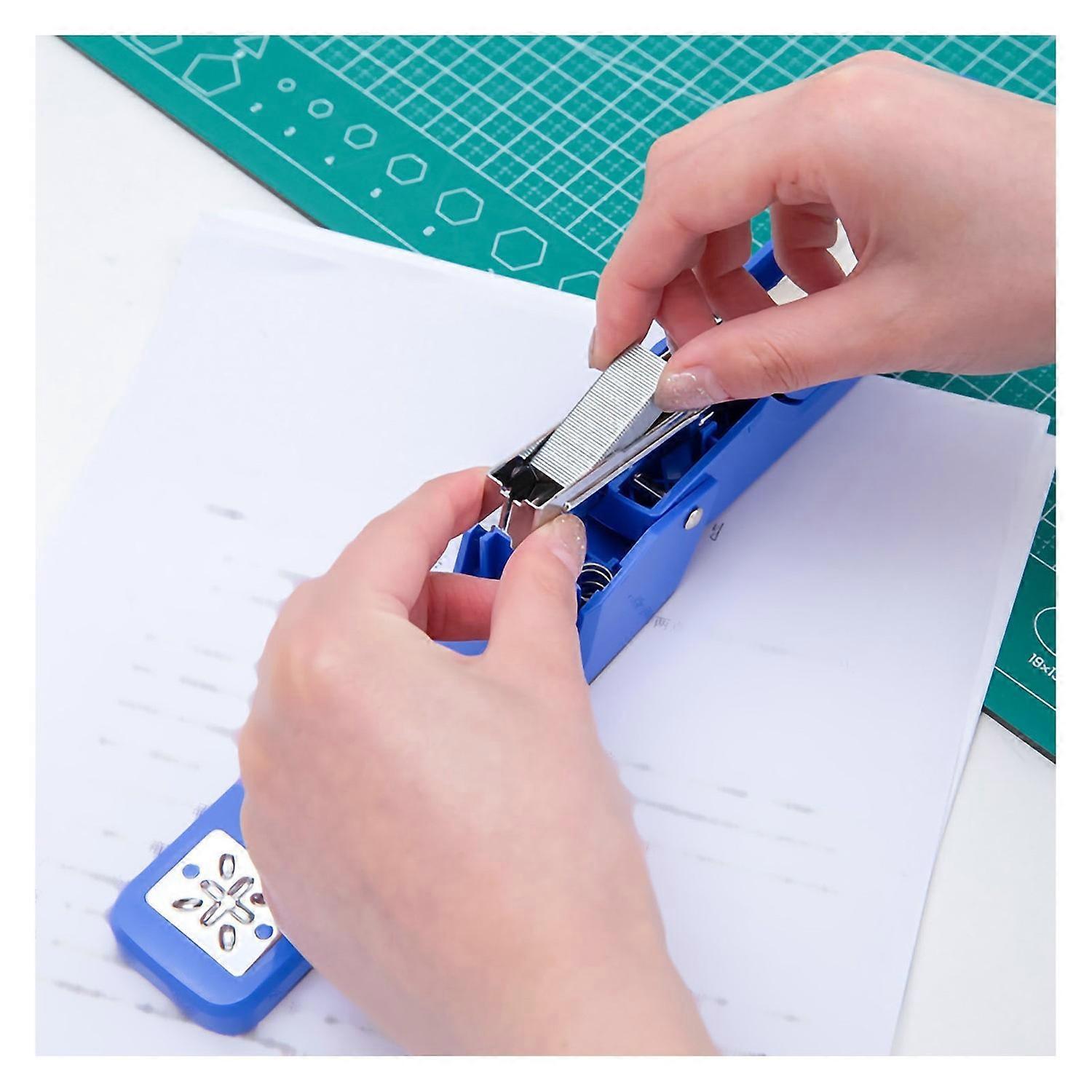 Swing Stapler ABS Metal Material 50 Pcs Paper Fastener 20 Sheets Capacity Desktop Staplers for Offic