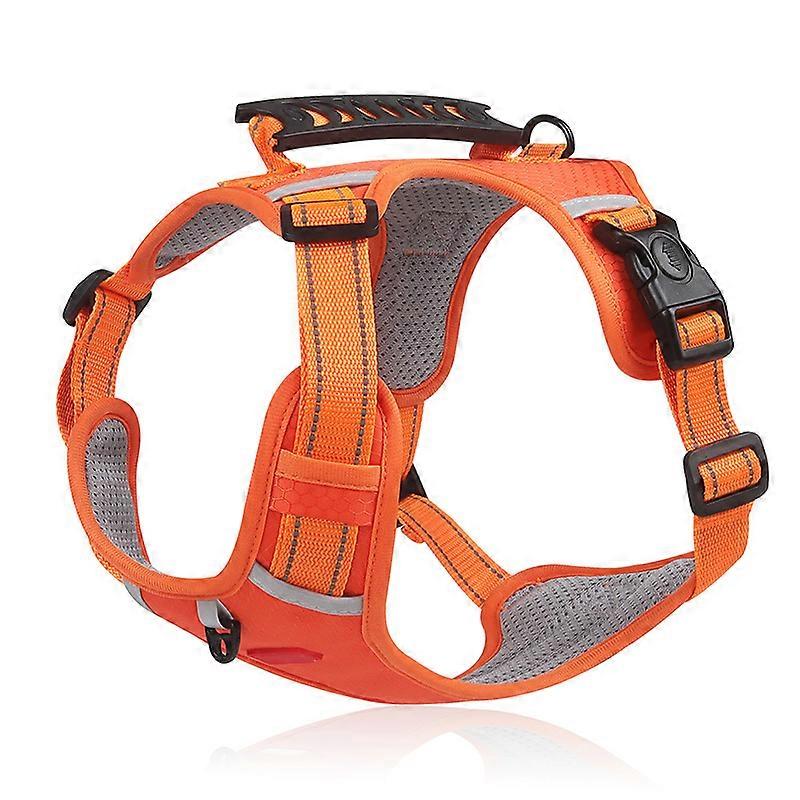 Pet Leash, Reflective, Retractable, Adjustable, Orange