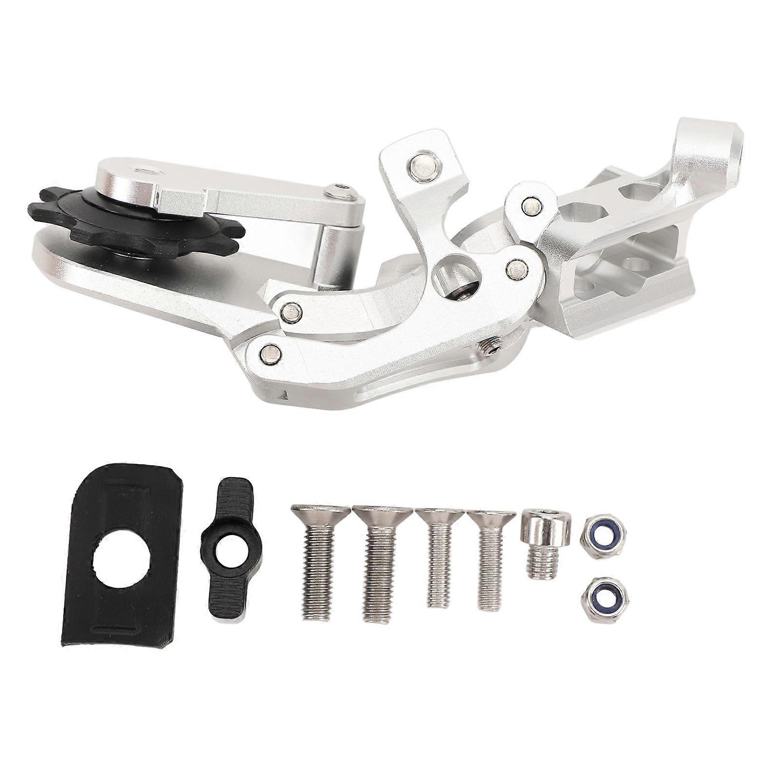 Bike Rear Derailleur 5 6 7 Speed Rear Derailleur with Converter for Brompton C Line Single Hole Frame Silver