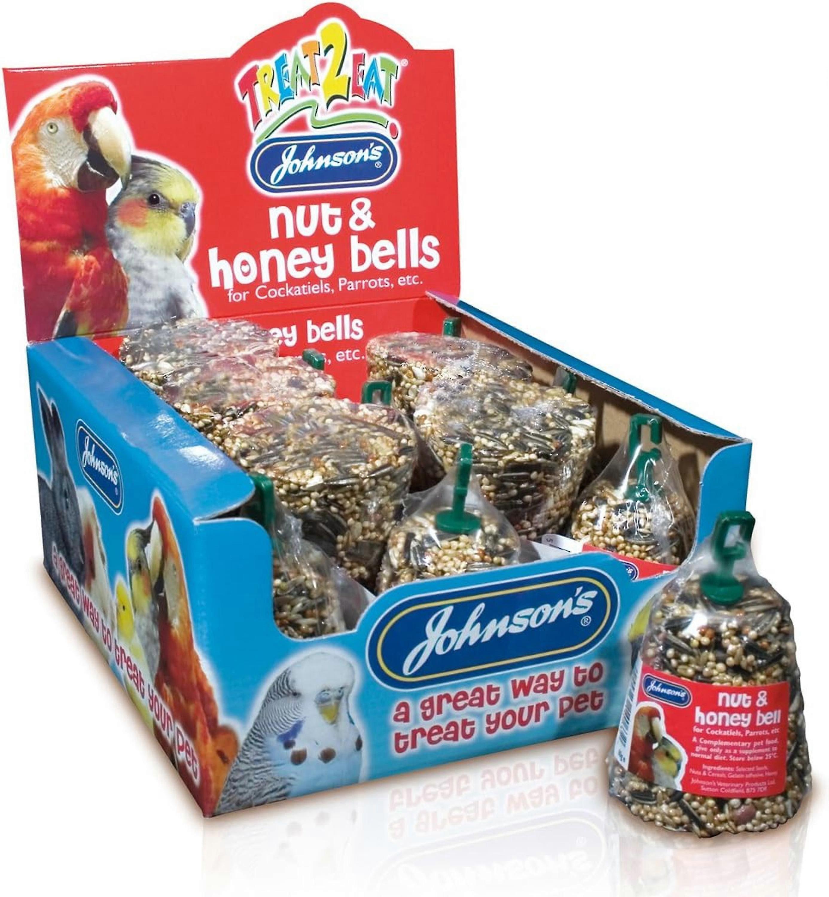 Johnson's Nut Honey Bells Cockatiel Parrot Pojemnik na karmę dla ptaków 15