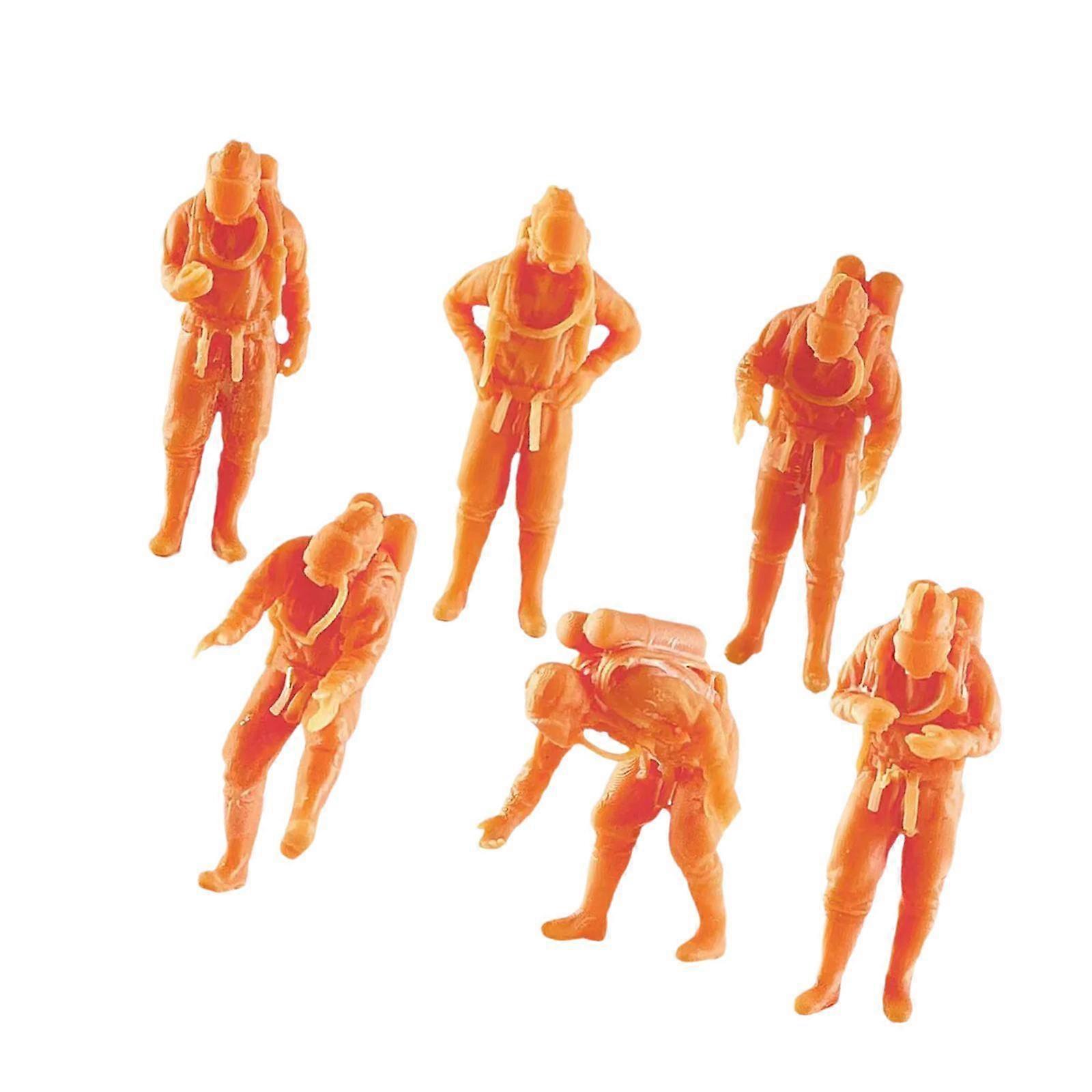 6Pcs Model People Figures Resin Creative Sand Table Layout Decoration People