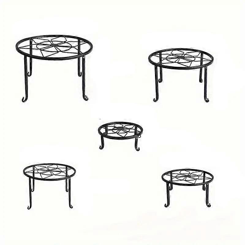Nnetm 5-pack Metal Plant Stands For Indoor And Outdoor Use Awo48487