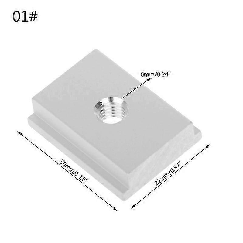 M6 M8 T-slot T-Slider Écrou coulissant pour outil de travail du bois Fente Fixation Gabarits Plaque de pressage