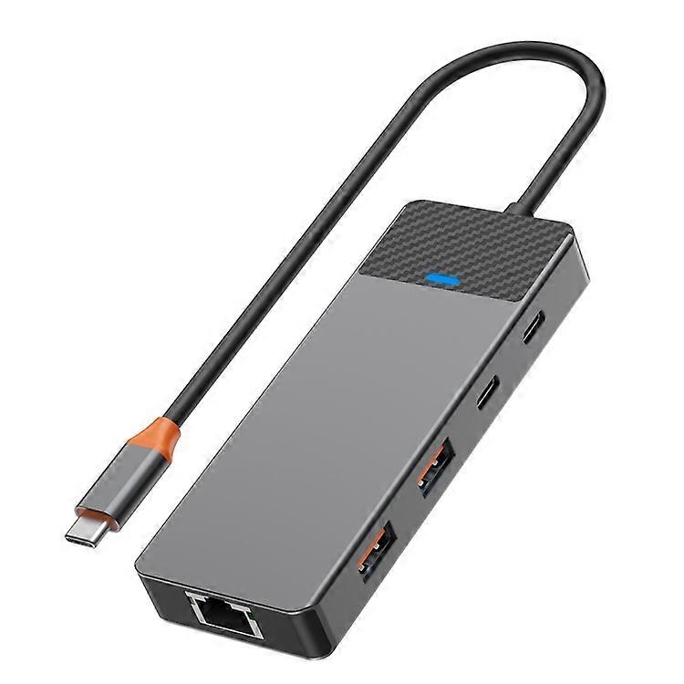 WIWU A923RPT USB-C Adapter to USB 3.1x2+USB 2.0x2+PD 100W+USB-C 3.1+2 Card Reader Slots+LAN 1000Gigabit