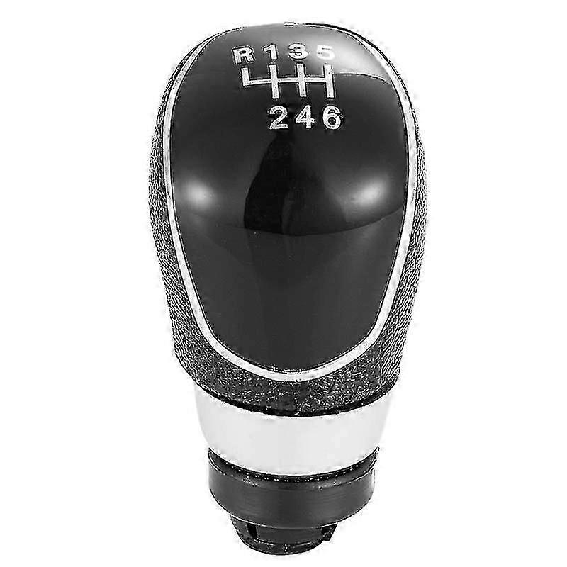 Car Shift Knob, 6 Speed Vintage Style Black Abs Manual Shift Knob(1pc, Black)
