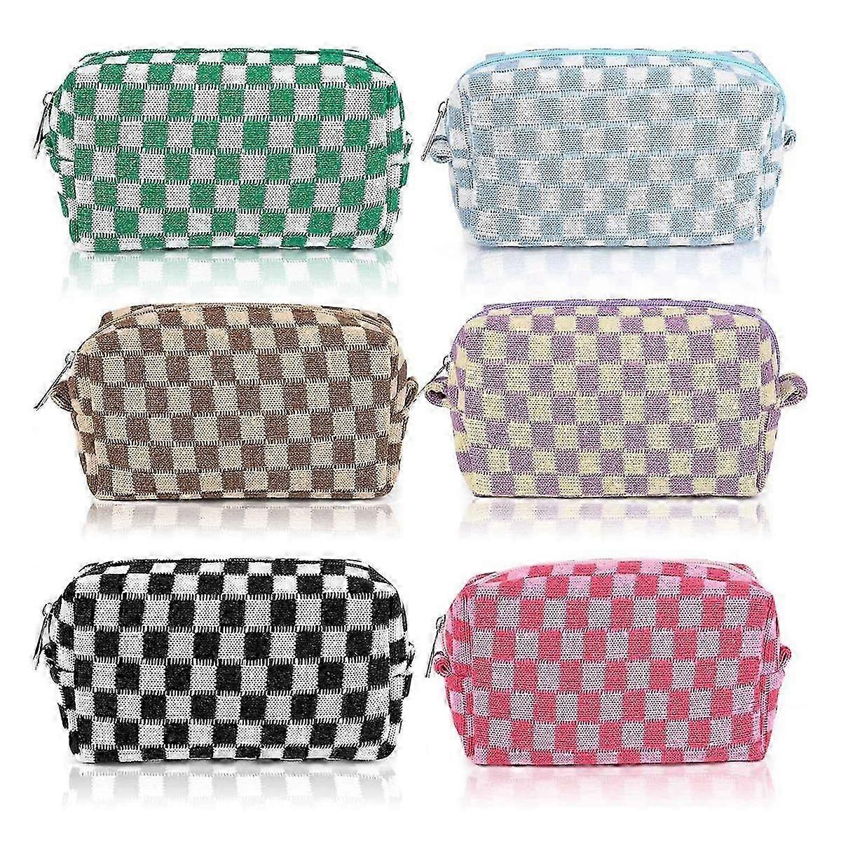 6 قطع حقيبة مكياج متقلب حقيبة مستحضرات التجميل حقيبة ماكياج السائبة إضفاء الطابع الشخصي على منظم حقيبة أدوات الزينة للسفر