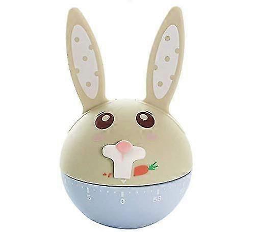 Mechanical Kitchen Timer, Holiday  Year 60-minute Wind Up Dial 360 Rotating Bunny