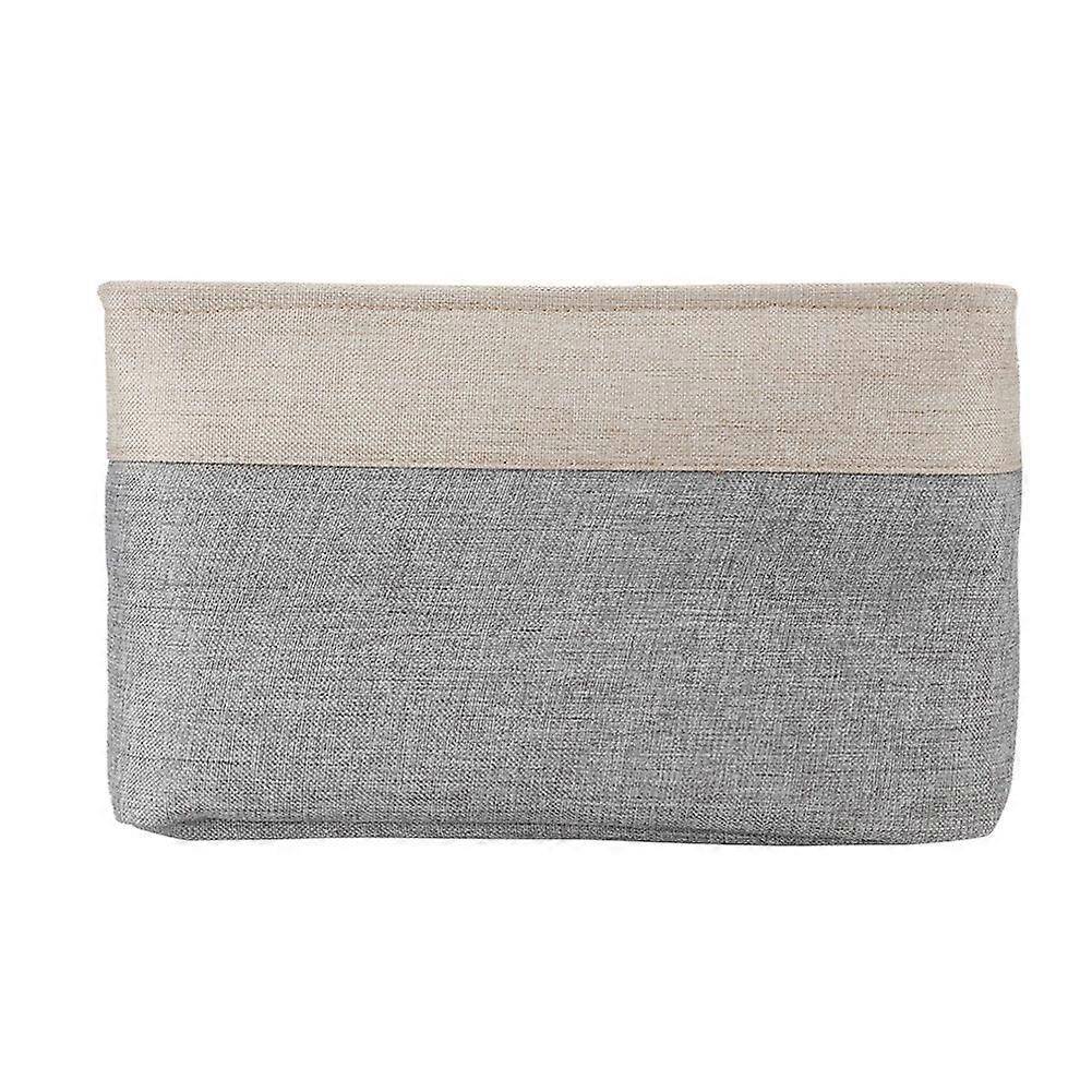 Foldable EVA Thickening Jute Storage Box Basket for Organizing Toys, Clothes, and Home Decor - 15x12x10 Inches