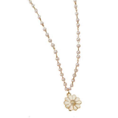 خمر الأبيض المينا زهرة ديزي خواتم الافتتاحية للنساء بوهو أنيق أنيق عباد الشمس الأزهار خواتم الإصبع مجوهرات هدايا الحزب