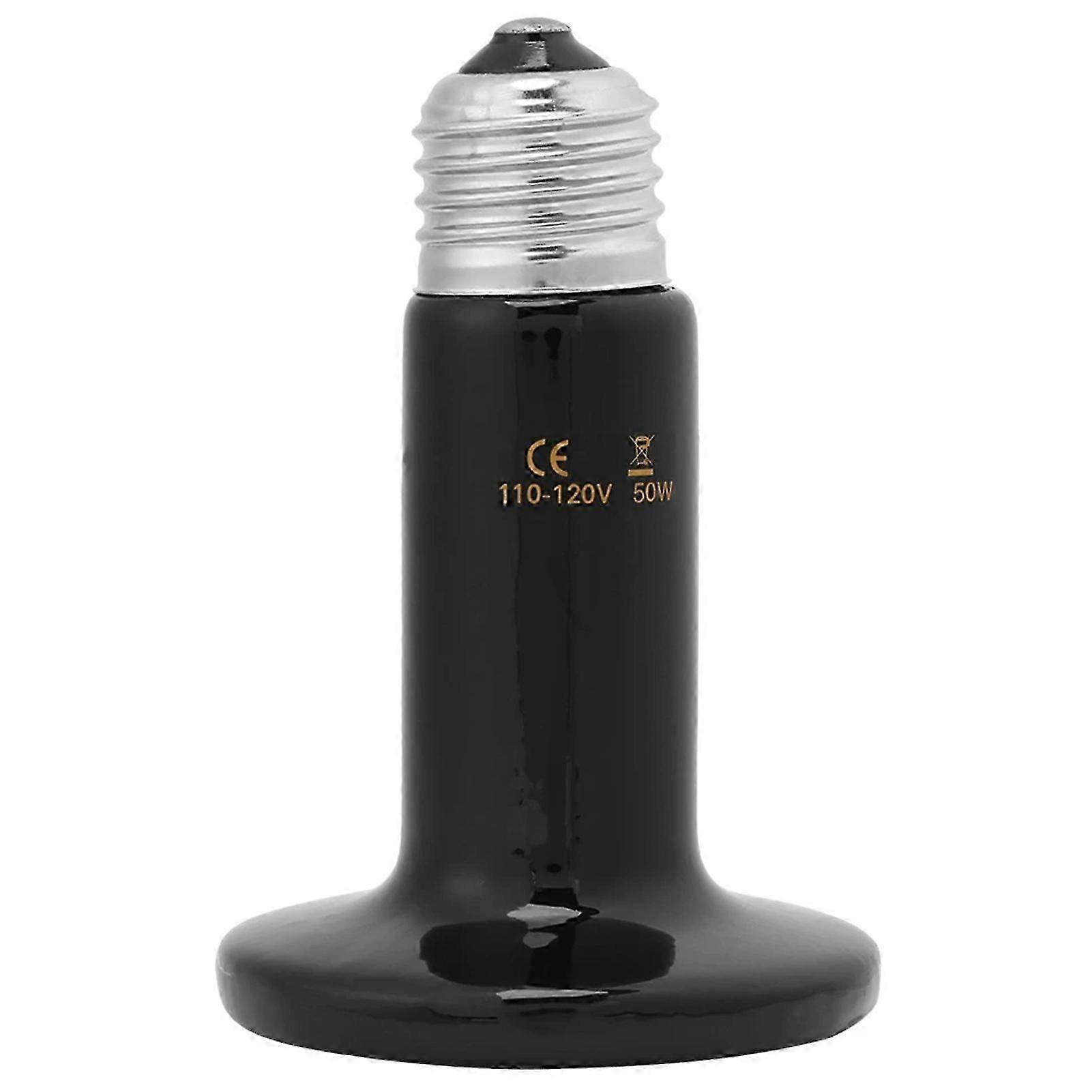 Reptile Heating Lamp Bulb No Light Infrared Reptile Heat Lamp for Lambs