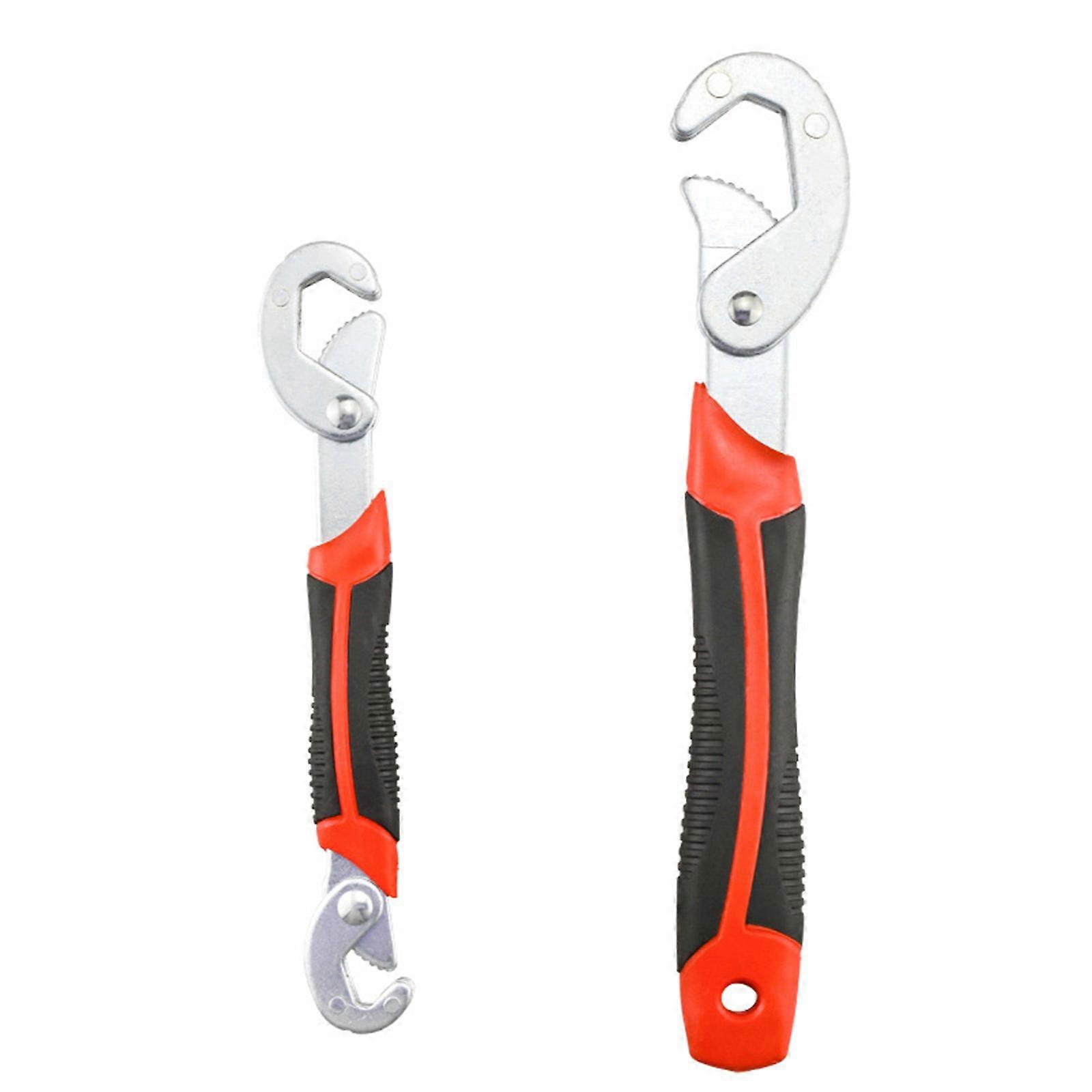 Universal Pipe Wrench Set Multifunction Adjustable Open Torque Wrench Spanner Quick Opening Pipe Wrench Hand Tool  Large and small