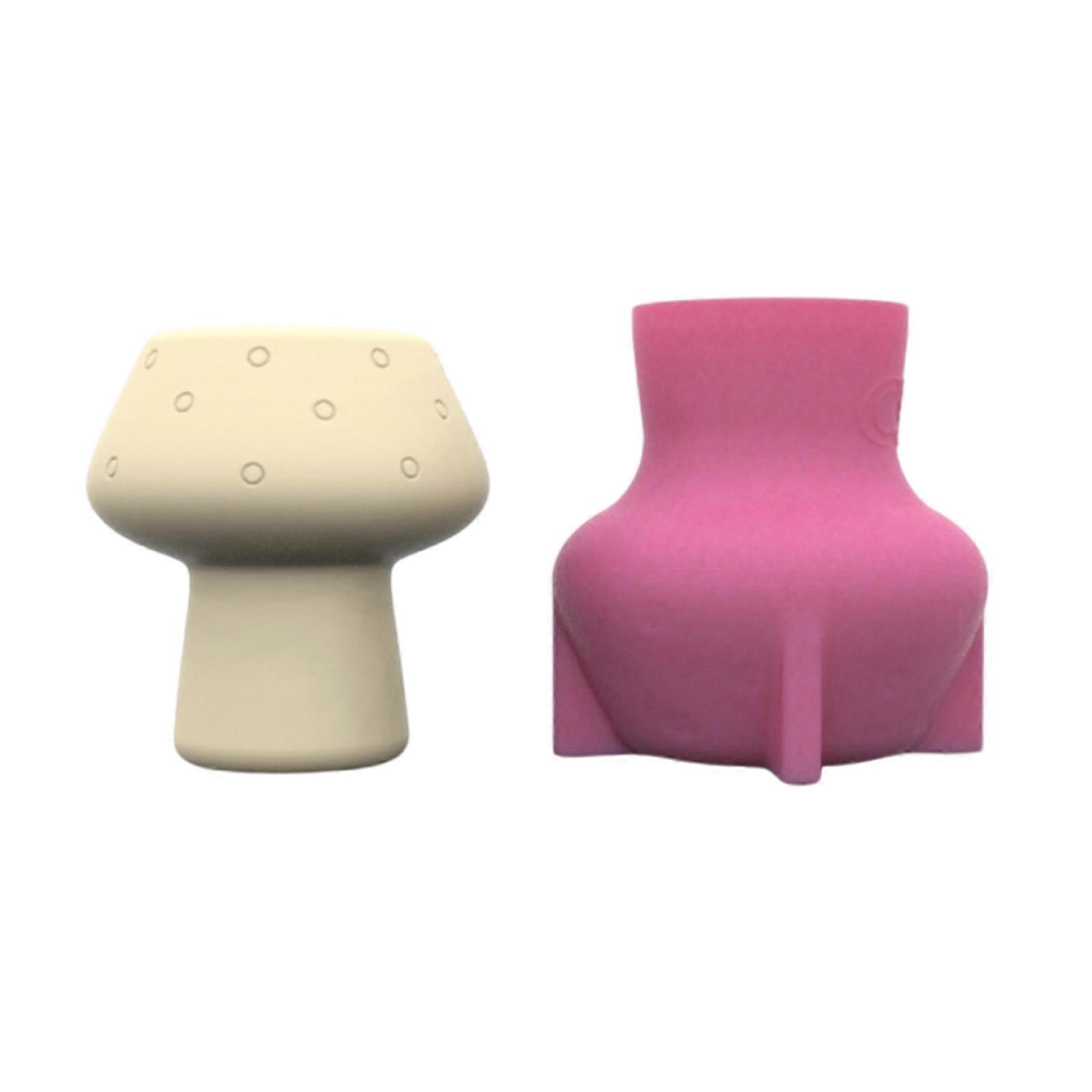 Elegant Mushroom Shaped Sturdy Silicone Flower Pots Mould Tool Must Have Accessory for Home Use Resin Art Enthusiasts