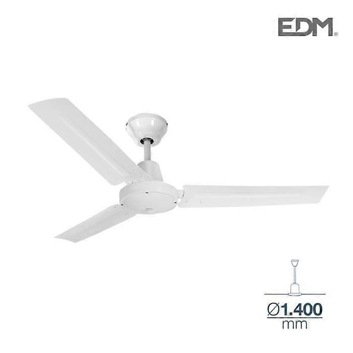 Witte industriële plafondventilator Ø140cm 130M3/MIN