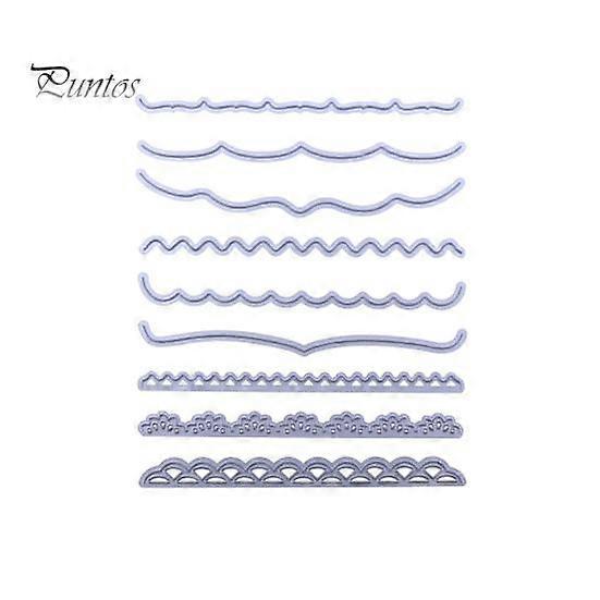 Card Scrapbook Photo Album DIY Embossing Wavy Lace Border Craft Cutting Dies