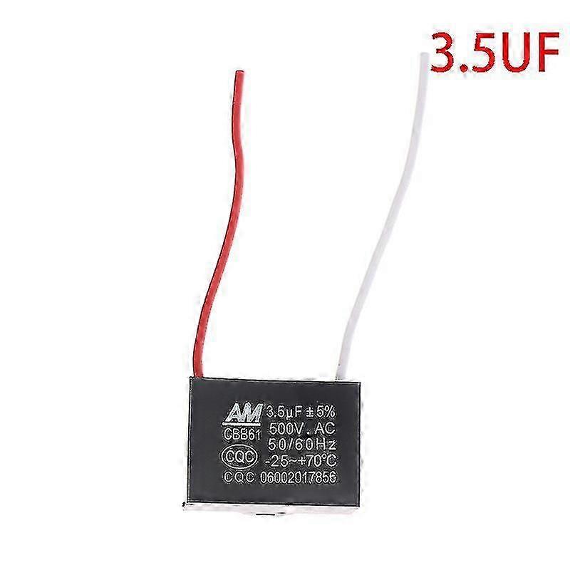 Cbb61 450v 1uf~12uf Terminal Ceiling Fan Motor Running Rectangle Start Capacitor