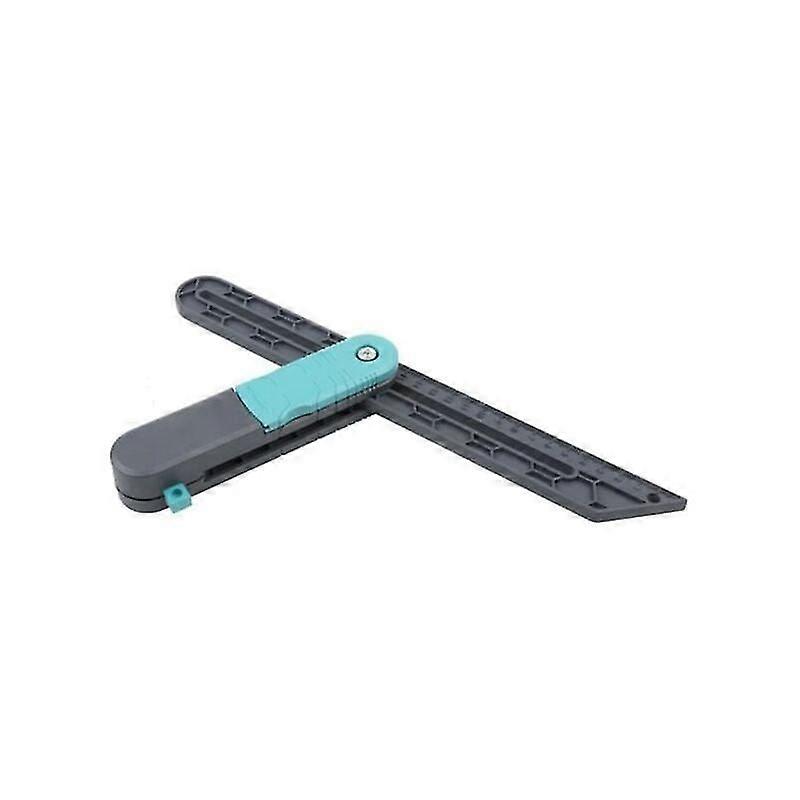 False square with blocking function - Integrated marking gauge -