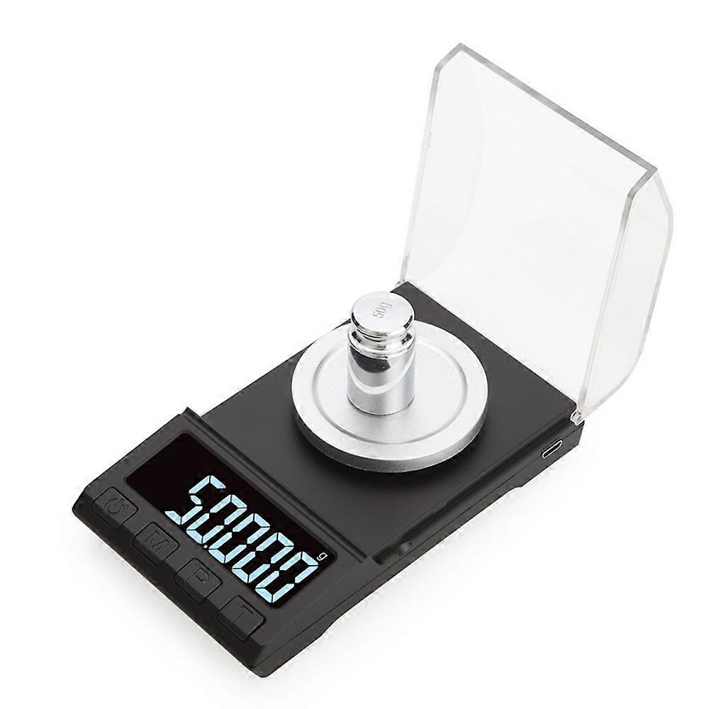 50g x 0.001 Grams, Premium High Precision Digital Milligram Scale, Includes Tweezers, Calibration Weights