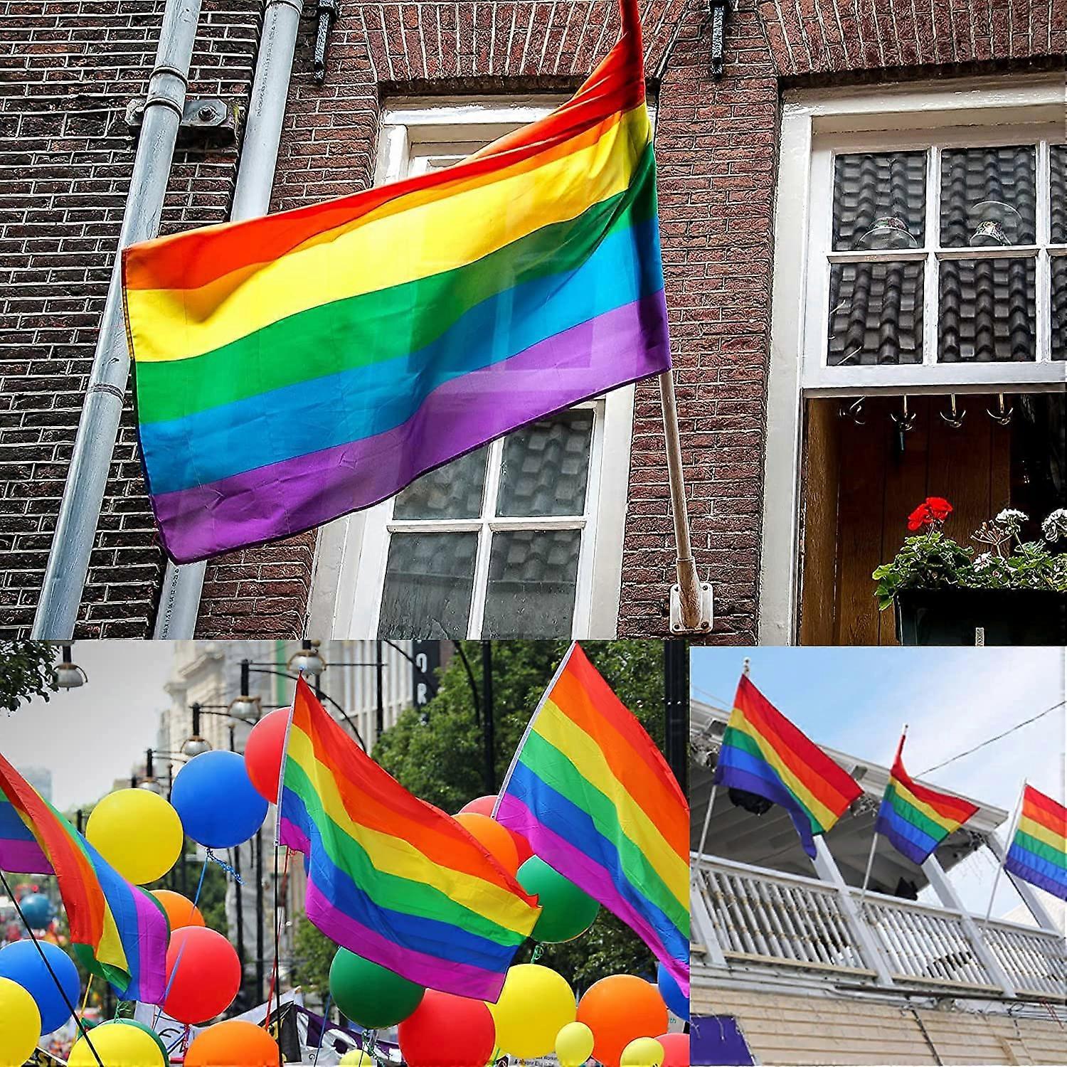 Bandiera arcobaleno, 150 x 250 cm