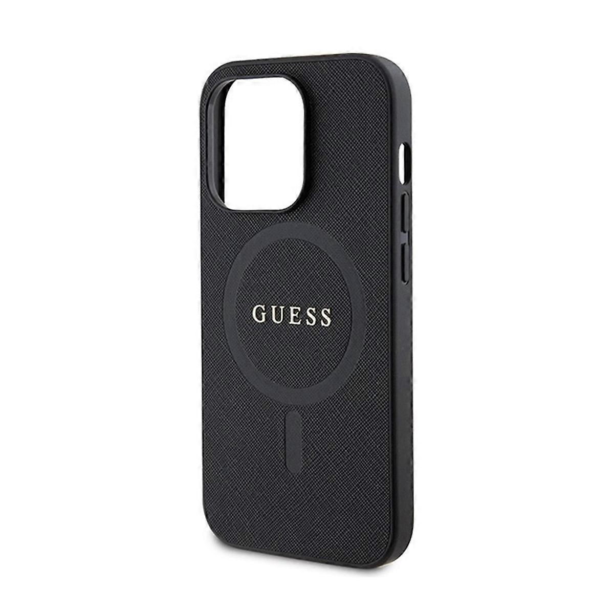 Case for iPhone 15 Pro Max MagSafe Saffiano Effect Anti-scratch