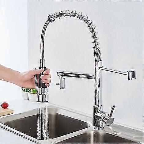 Single Handle Kitchen Faucet - 360 Rotatable Sink Mixer Tap