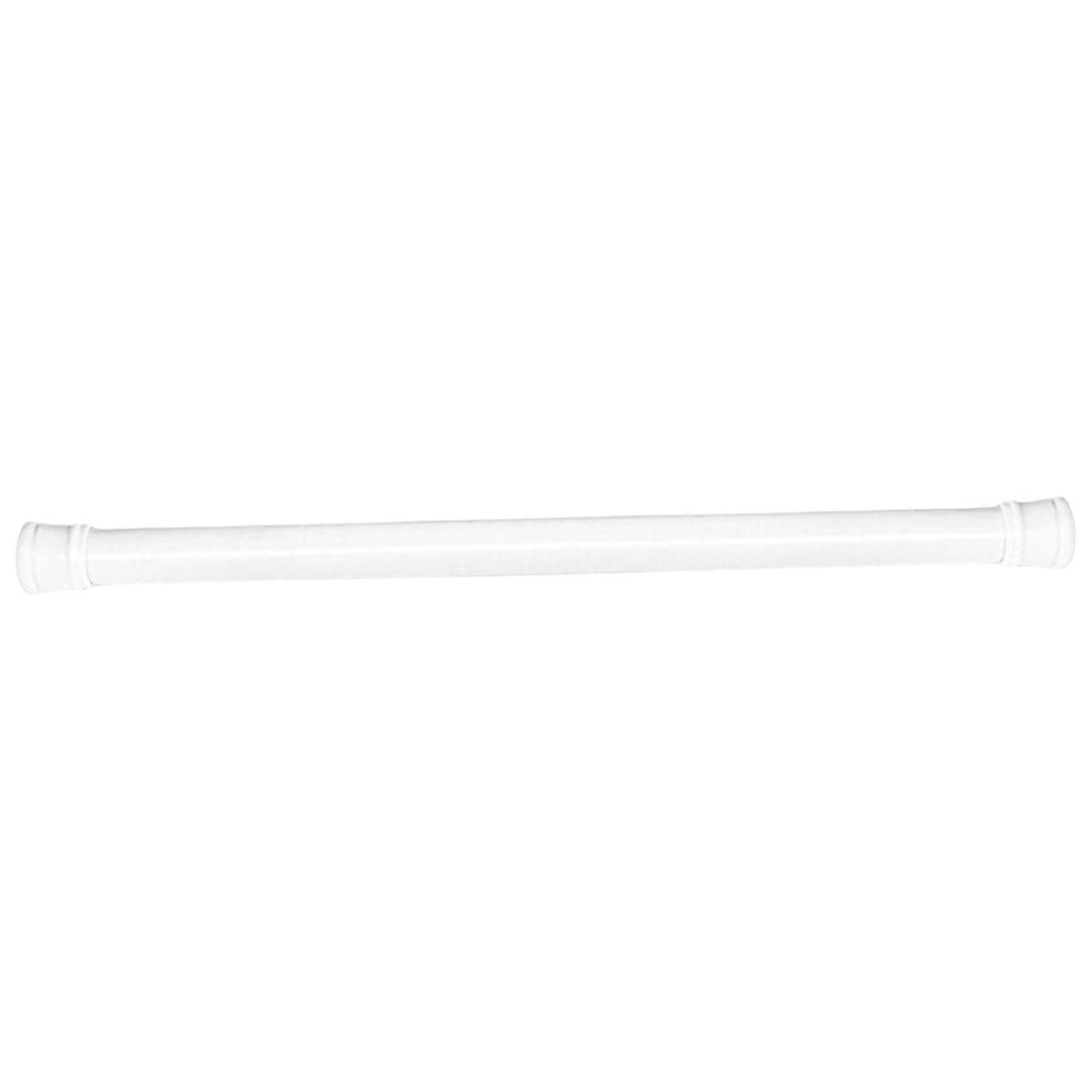 Rustproof Expandable Bath Rod Convenient For Temporary Living Space Protects Wall From Damage White