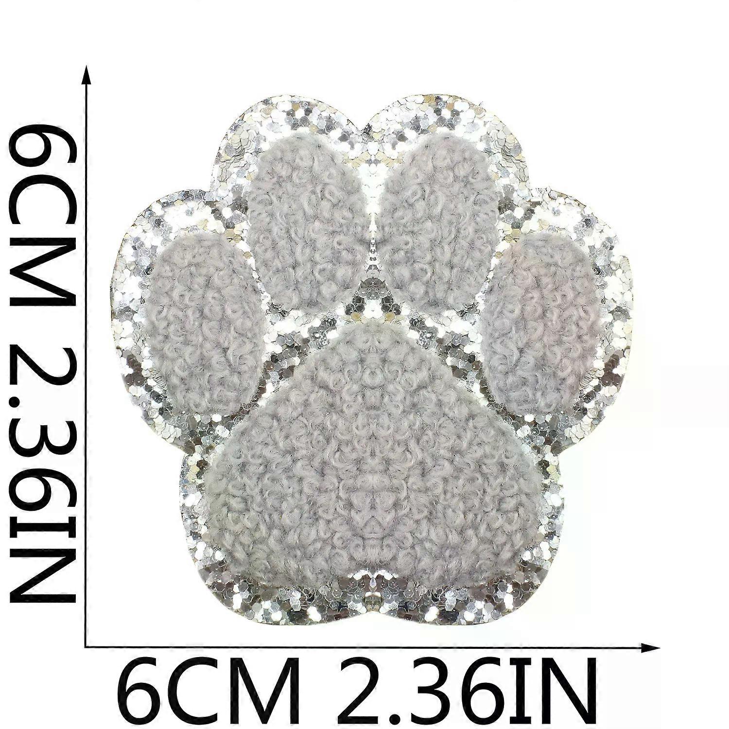 con ברזל על חמוד קריקטורה כלב כפה שניל טלאים על בגדים בגדי ילדים תג אביזרי DIY מלאכת יד תפירה חתול טופר סמל