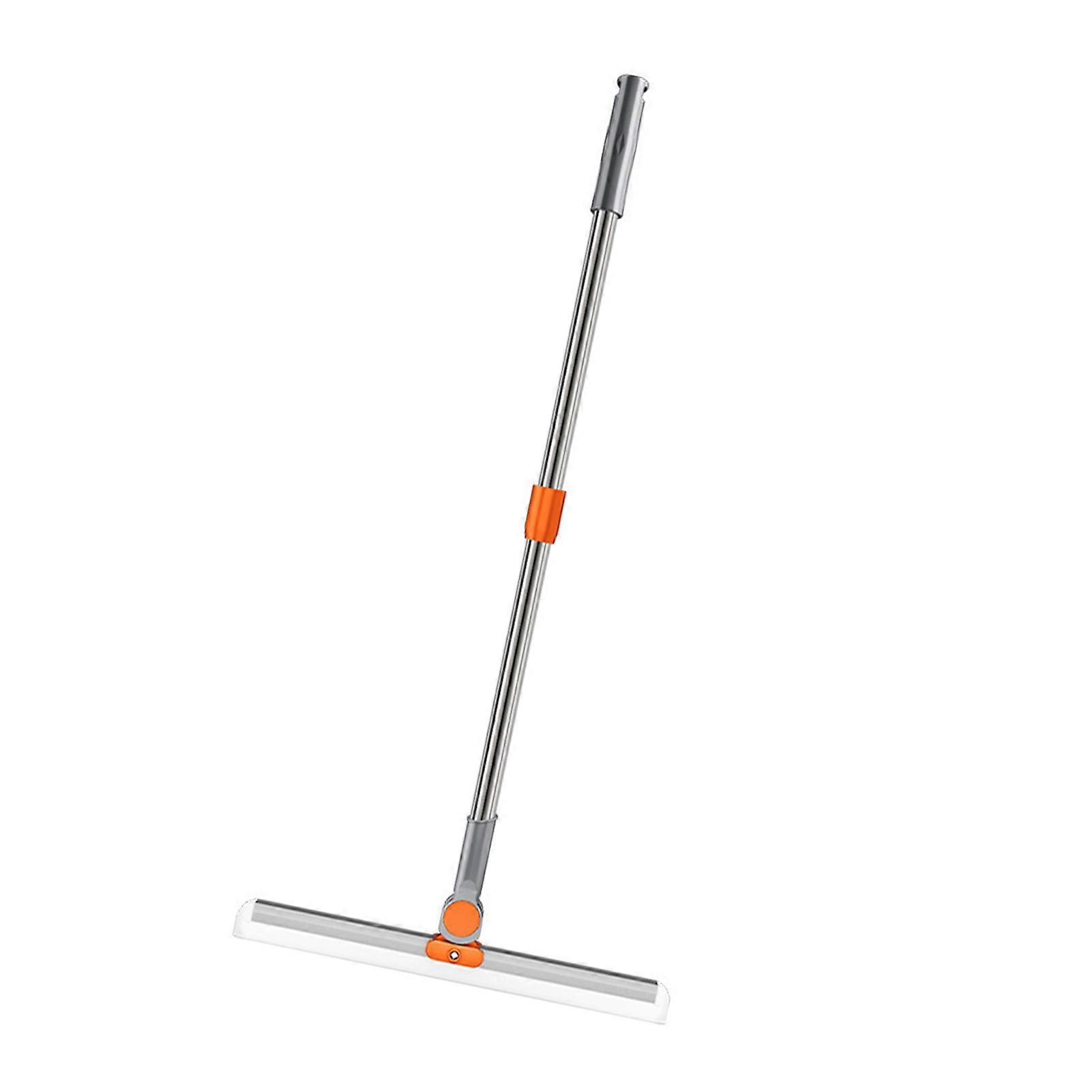 Floor Squeegee Broom Multifunction Long Telescopic Handle Floor Squeegee Scrubber for Shower Bathroom Window 
