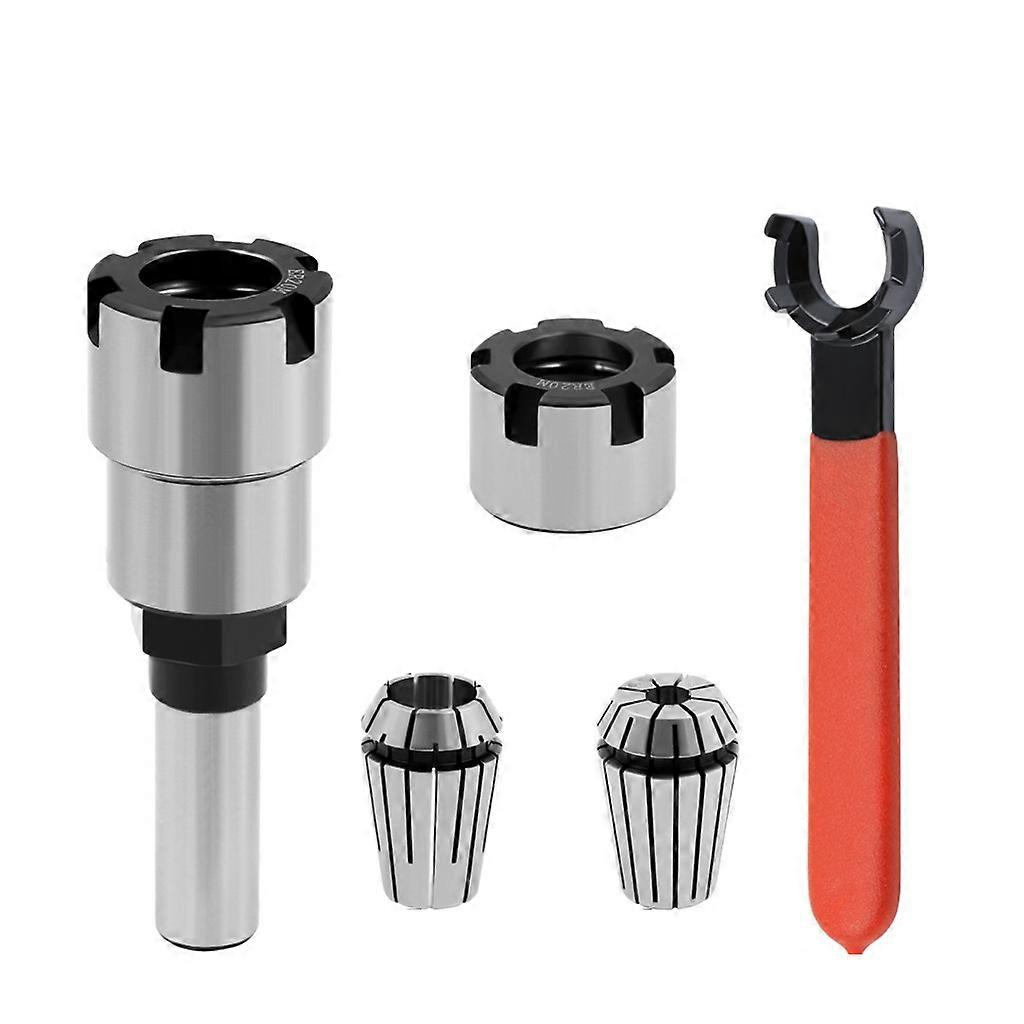 5 Pcs Cutter Mill Set Extension Chuck Anti-high Temperature Durable Steel for Milling Lathe Engraving Machine Tools