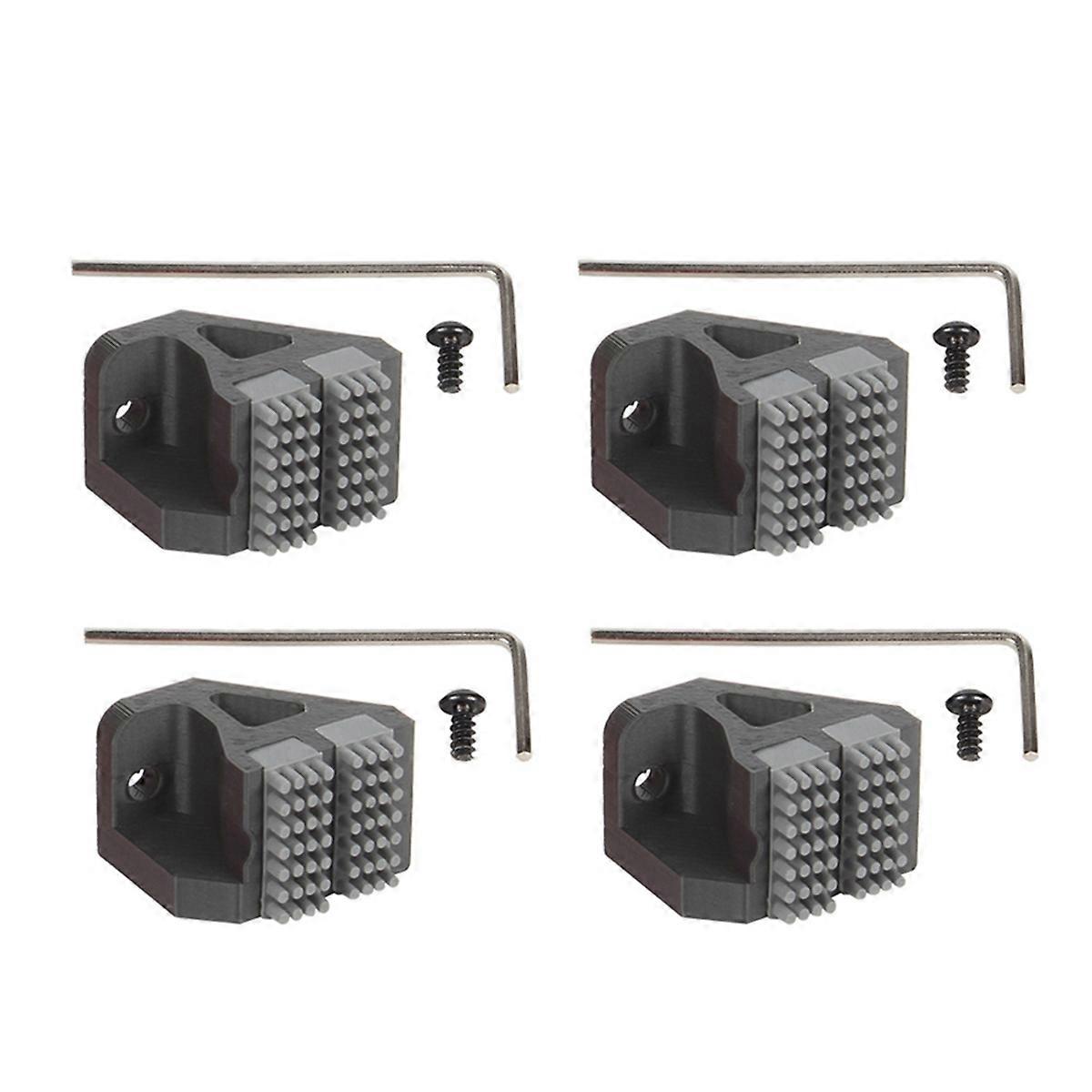 4 Sets Nozzle Brush for P1S P1 X1 Nozzles Wiper Silicone Brush Mounted Scrubbers Print Head Cleaner