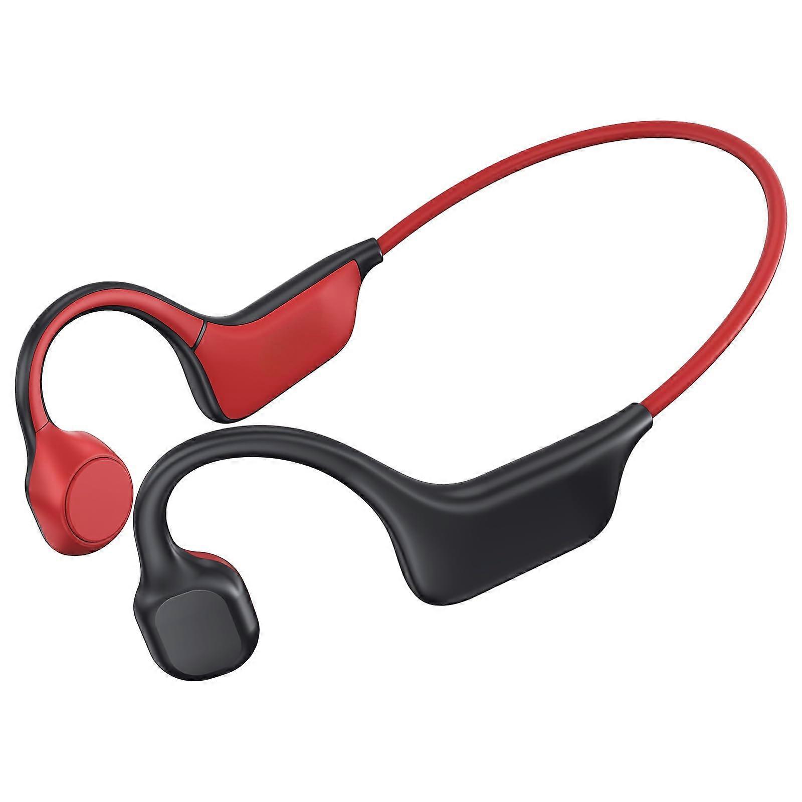 Bone Conduction Open Ear Bluetooth Headphones with Built-in Mic IPX7 Wireless Sport for Gym