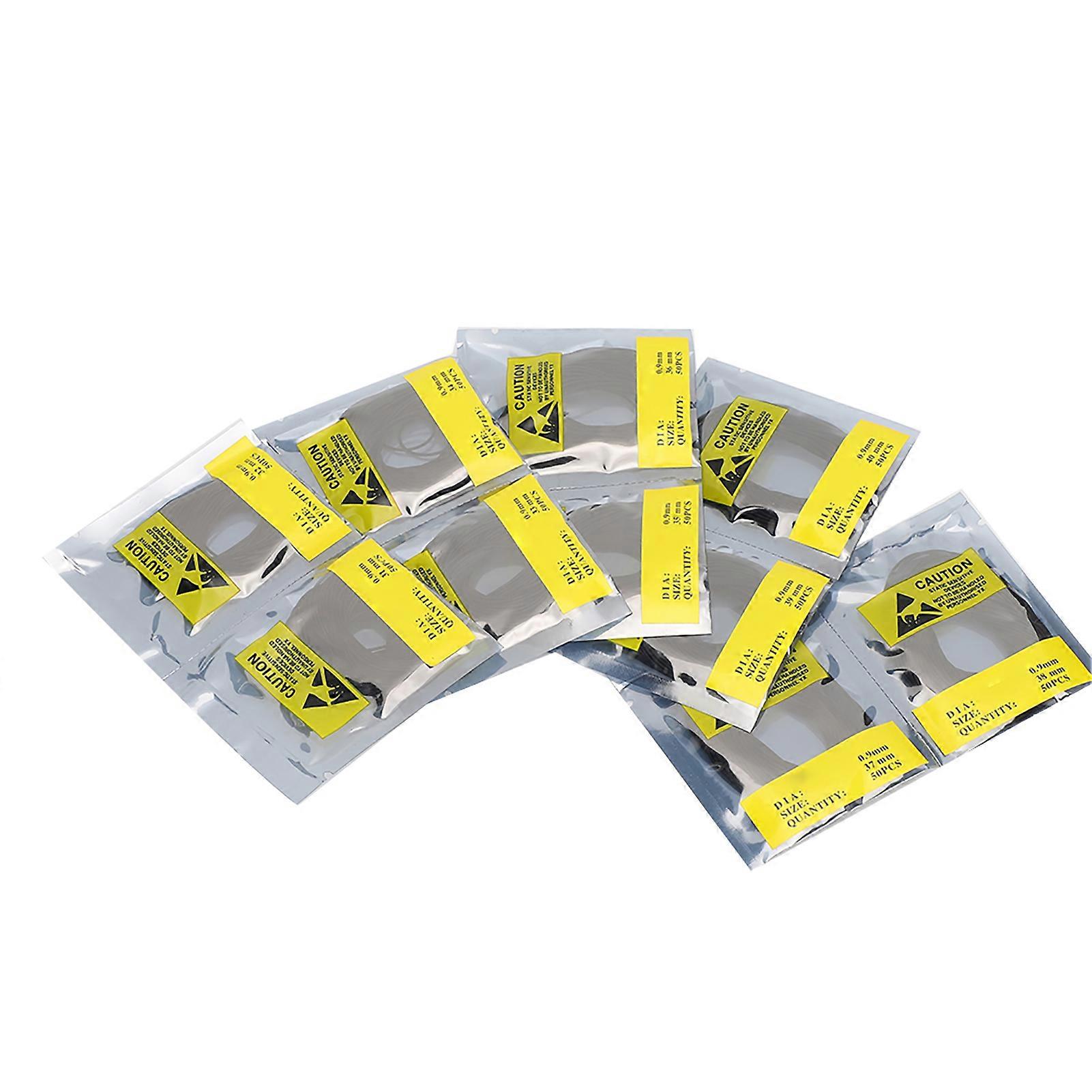 Waterproof Round Watch Gaskets O Ring Washers 0.9mm Thick, 500pcs