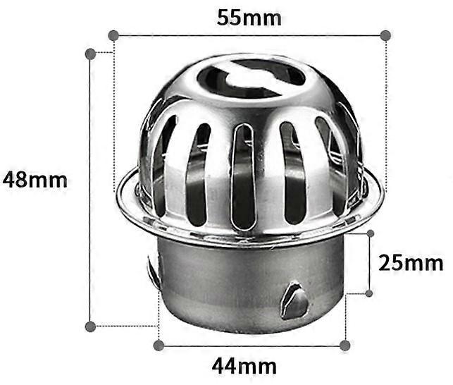 Stainless Steel Gutter Screen Metal Gutter Protector Helps Keep Drain Free and Prevents Clogging of Leaves and Debris, 50mm