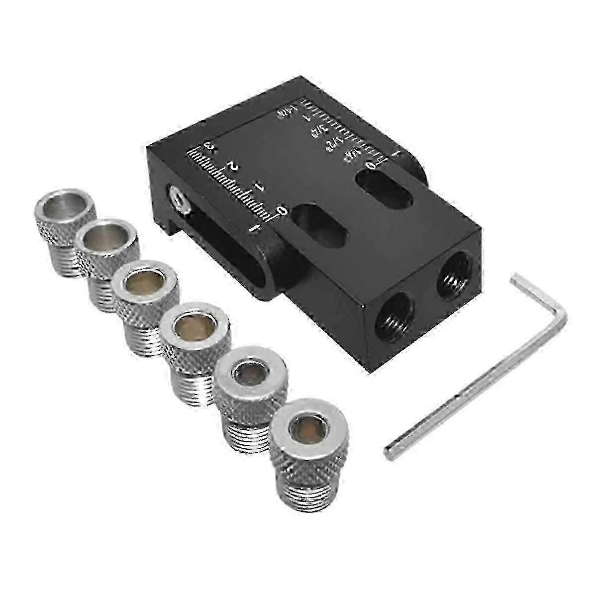 15-Degree Angle Woodworking Oblique Hole Locator 8Pc Angle Drill Guide Set DIY for Woodworking Tool